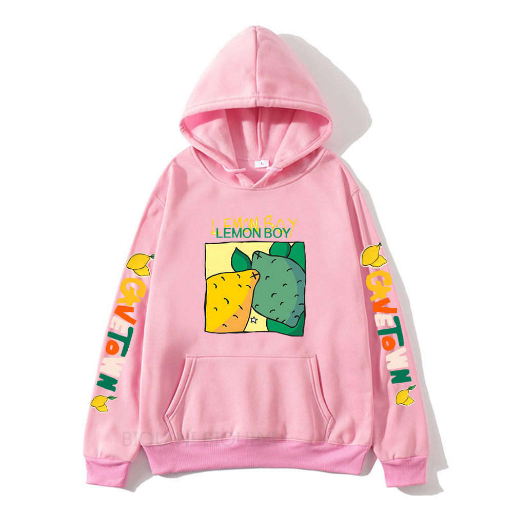 Cavetown Lemon Boy Cartoon Print Hoodies, Mens Cartoon