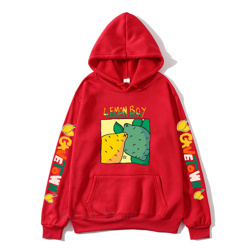 Cavetown Lemon Boy Cartoon Print Hoodies, Mens Cartoon