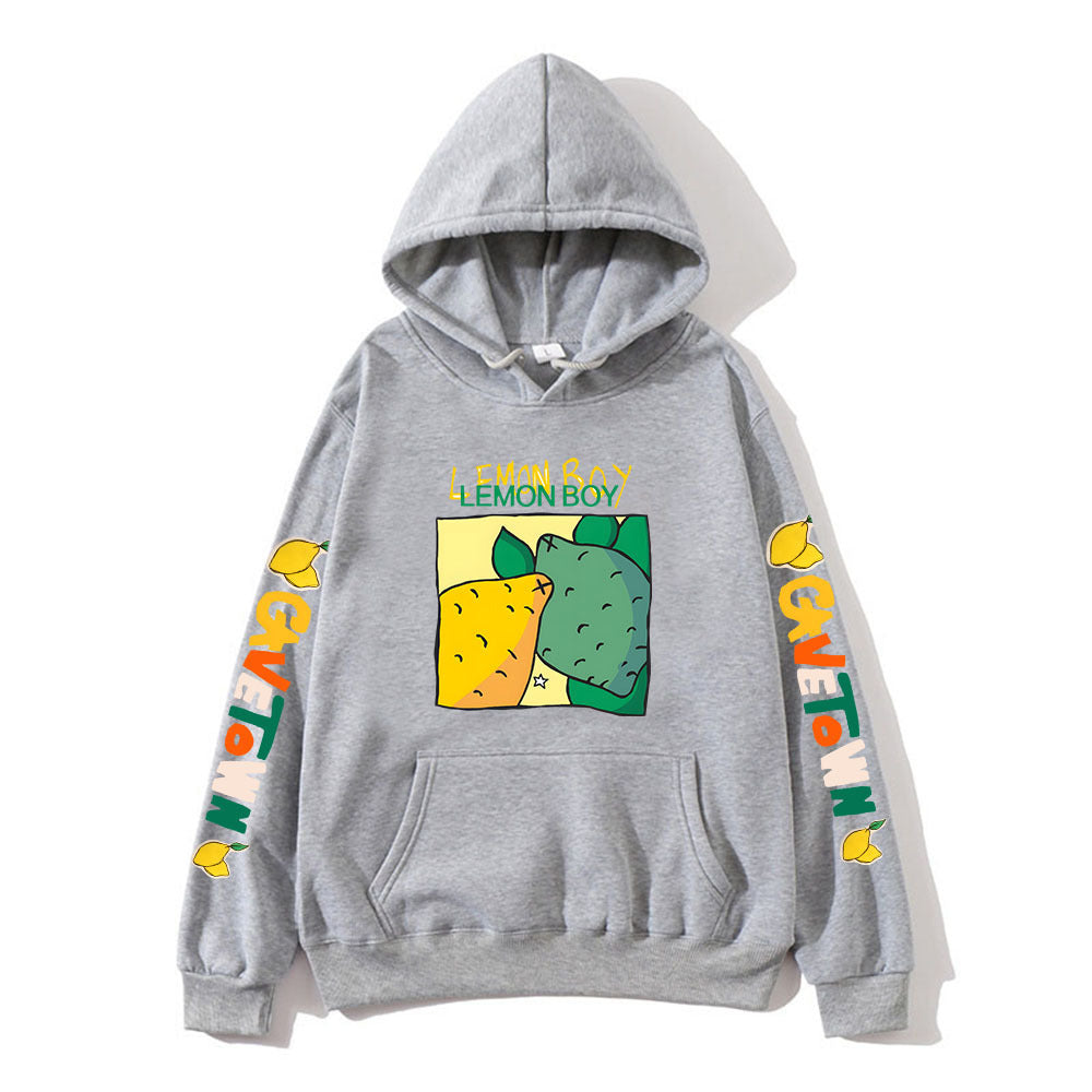 Cavetown Lemon Boy Cartoon Print Hoodies, Mens Cartoon