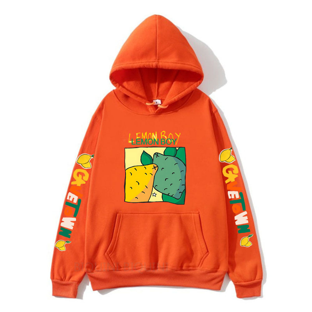 Cavetown Lemon Boy Cartoon Print Hoodies, Mens Cartoon