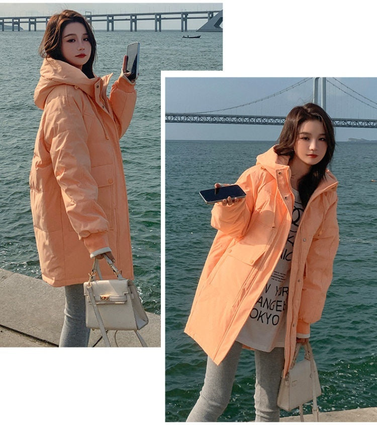 Type Loose Bread Suit Hooded Padded Jacket Korean Padded Jacket