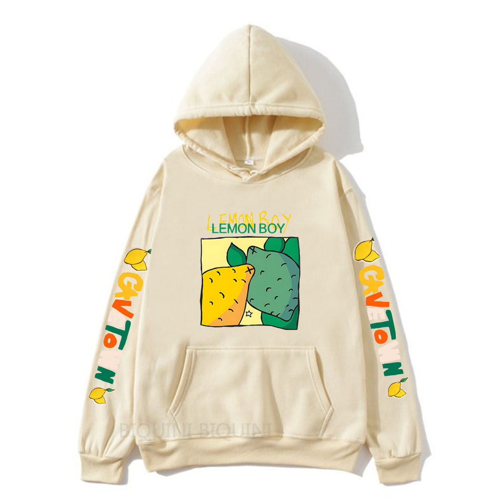 Cavetown Lemon Boy Cartoon Print Hoodies, Mens Cartoon