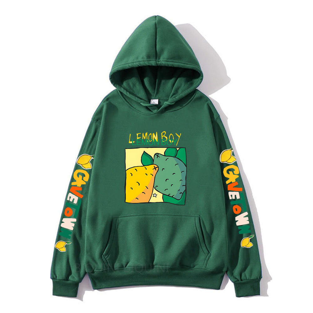 Cavetown Lemon Boy Cartoon Print Hoodies, Mens Cartoon