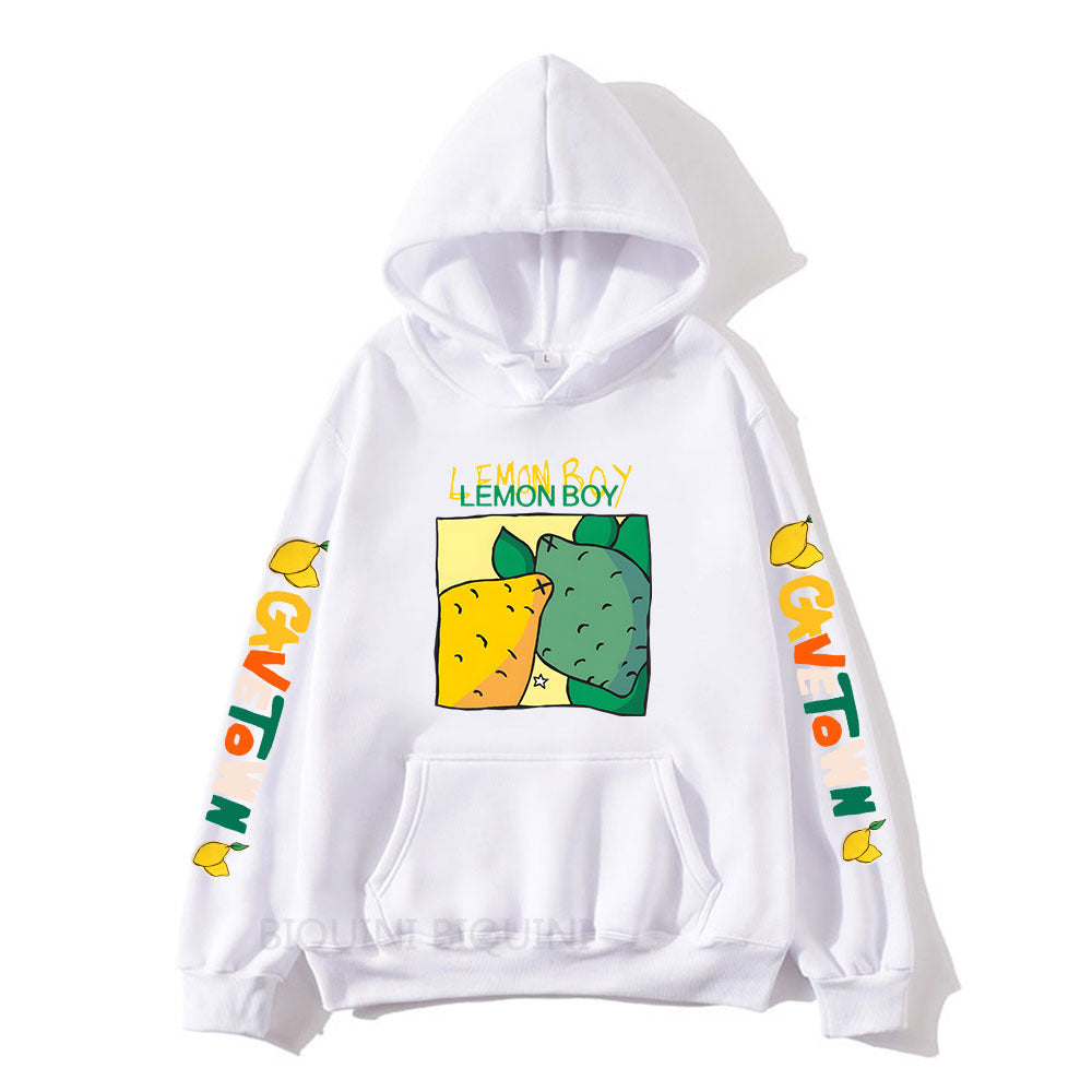 Cavetown Lemon Boy Cartoon Print Hoodies, Mens Cartoon